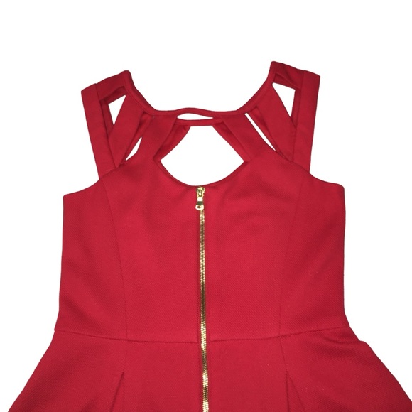 Betsey Johnson Red Cage Top Party Event Dress - Women’s 2 - Picture 10 of 14